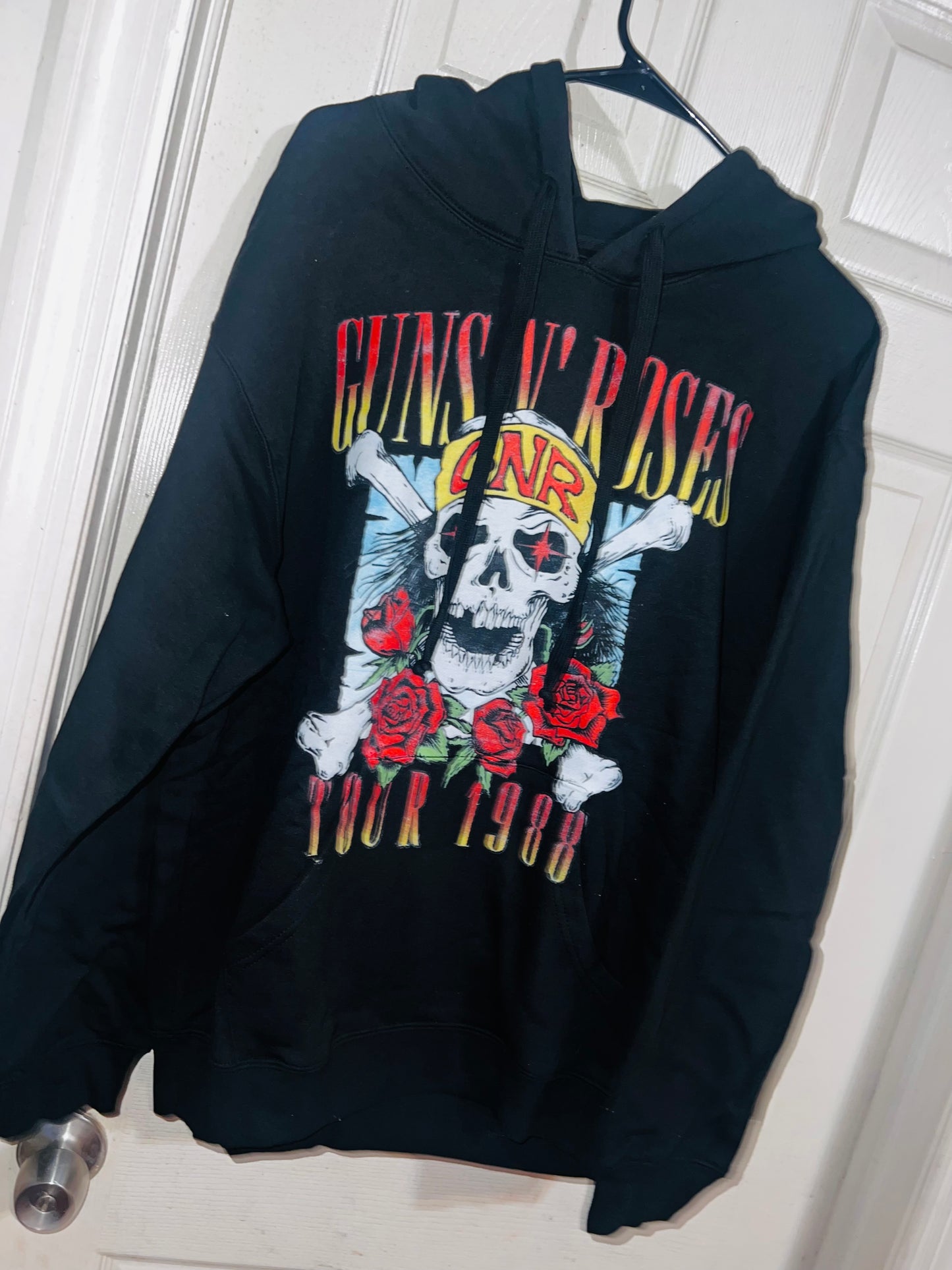 Guns n Roses Tour Oversized Drawstring Sweatshirt