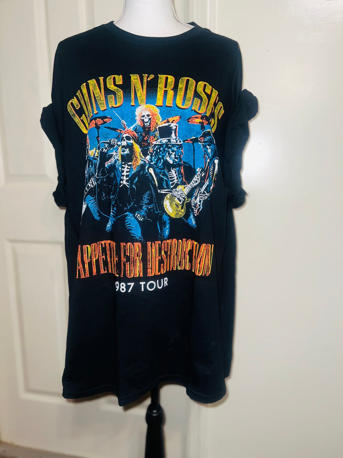 Guns N’ Roses Double Sided Oversized Distressed Tee