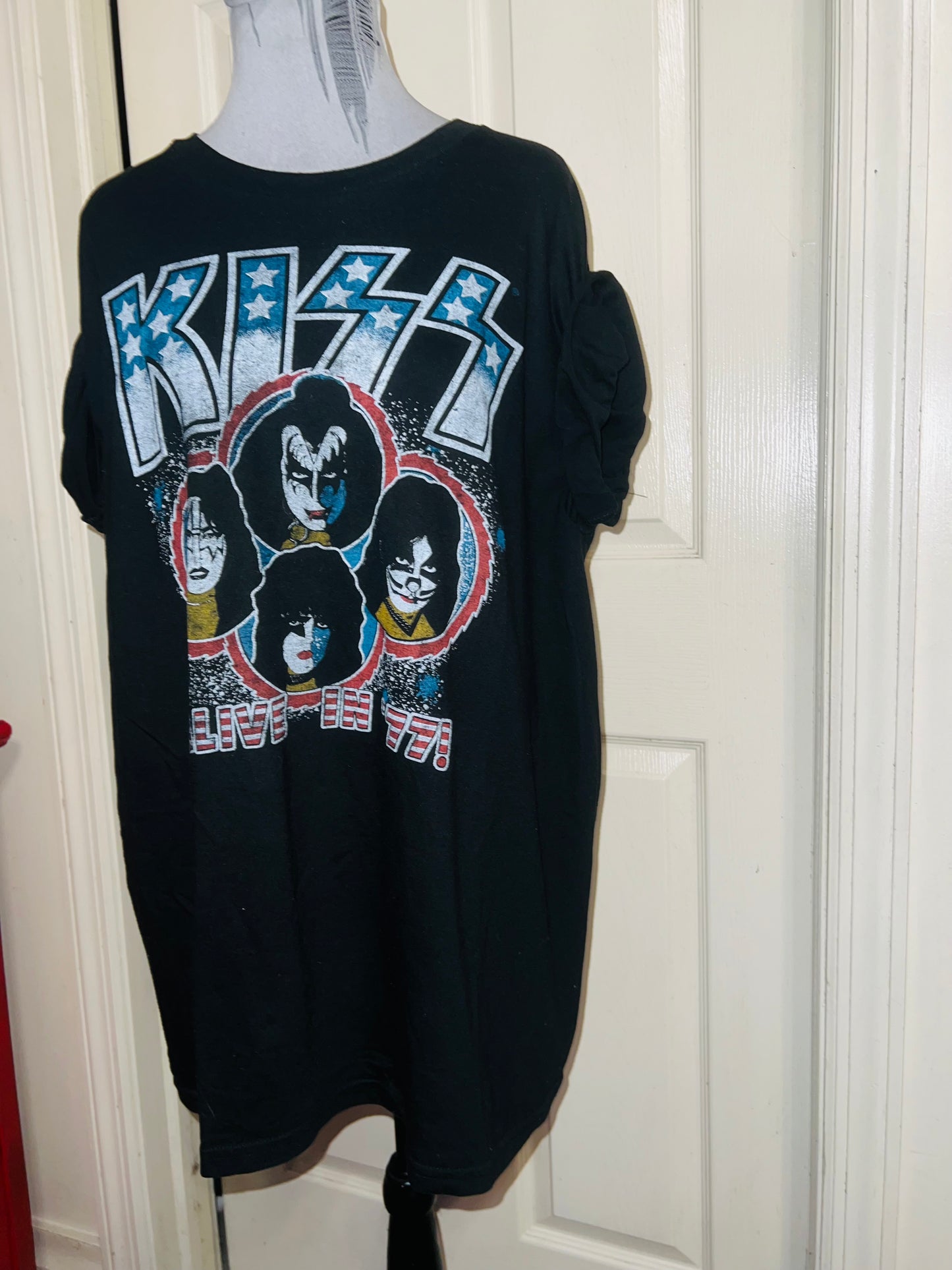 KISS Oversized Distressed Tee