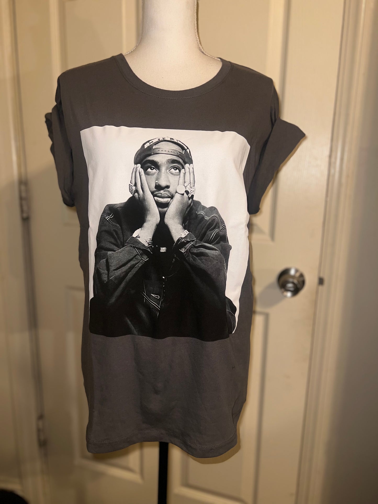 Tupac Oversized Distressed Tee