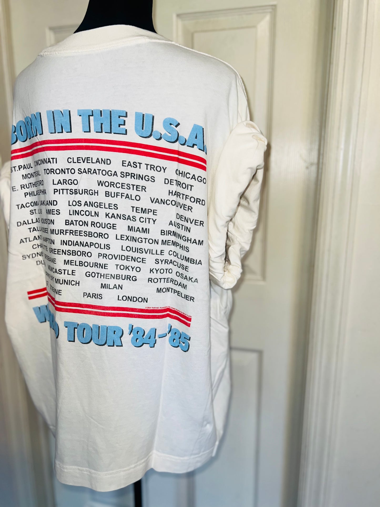 Bruce Springsteen and the Street Band Double Sided Oversized Distressed Tee