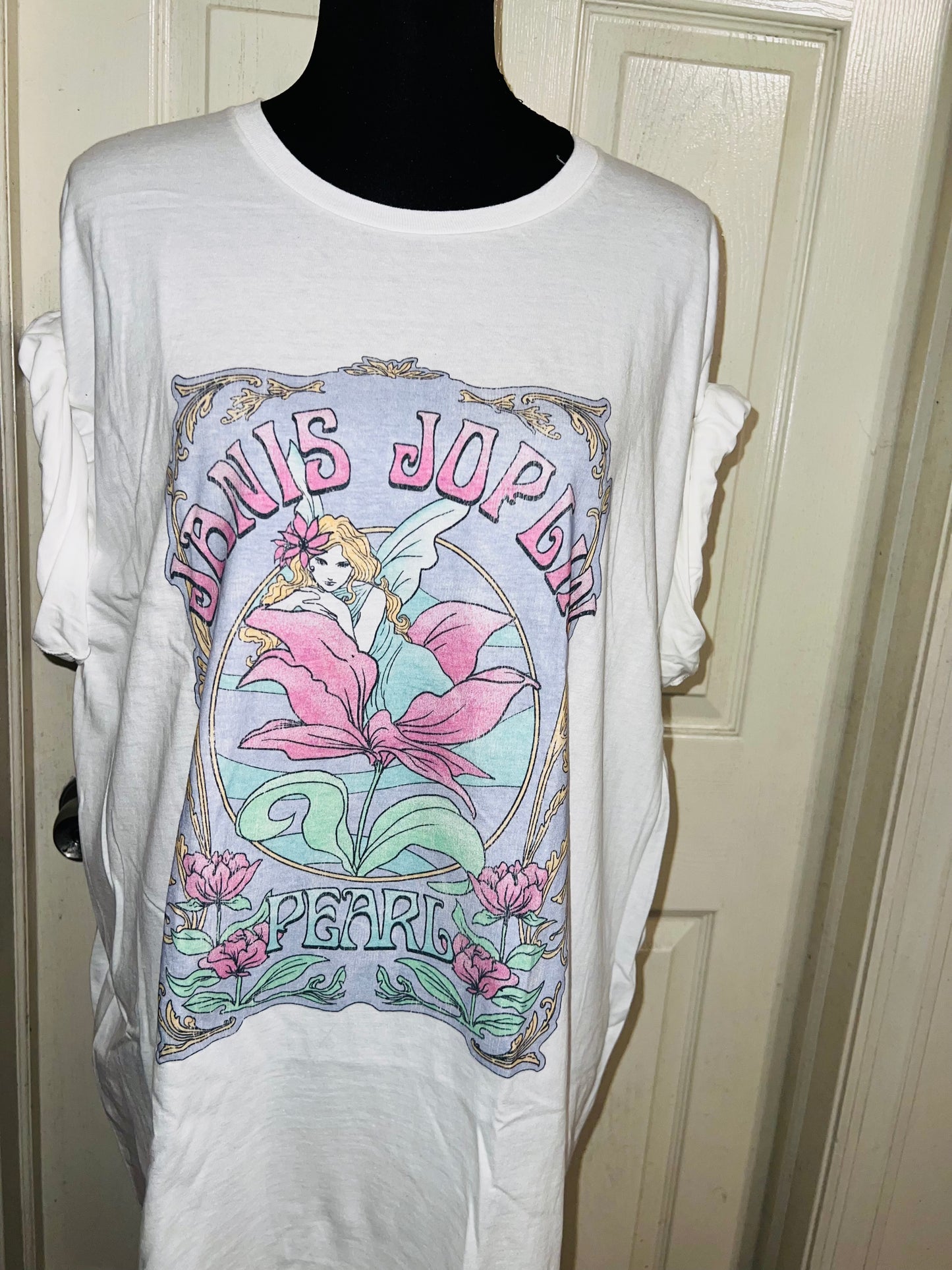 Janis Joplin Oversized Distressed Tee