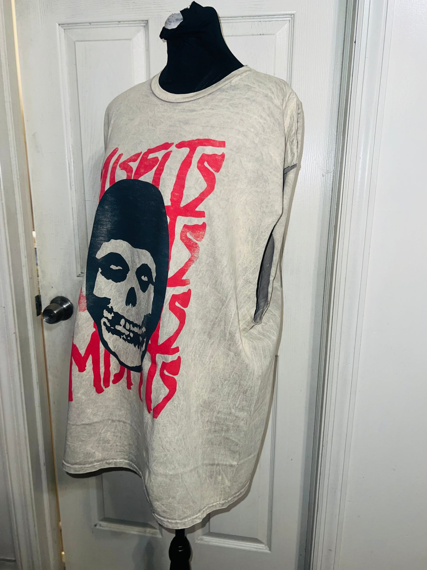 Misfits Oversized Distressed Muscle Tank