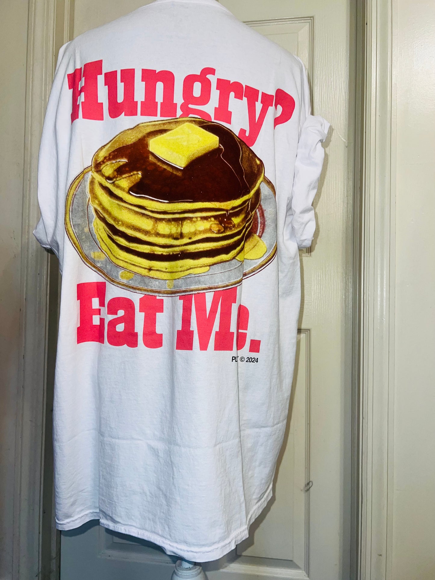 Playboy Pancake Double Sided Distressed Tee