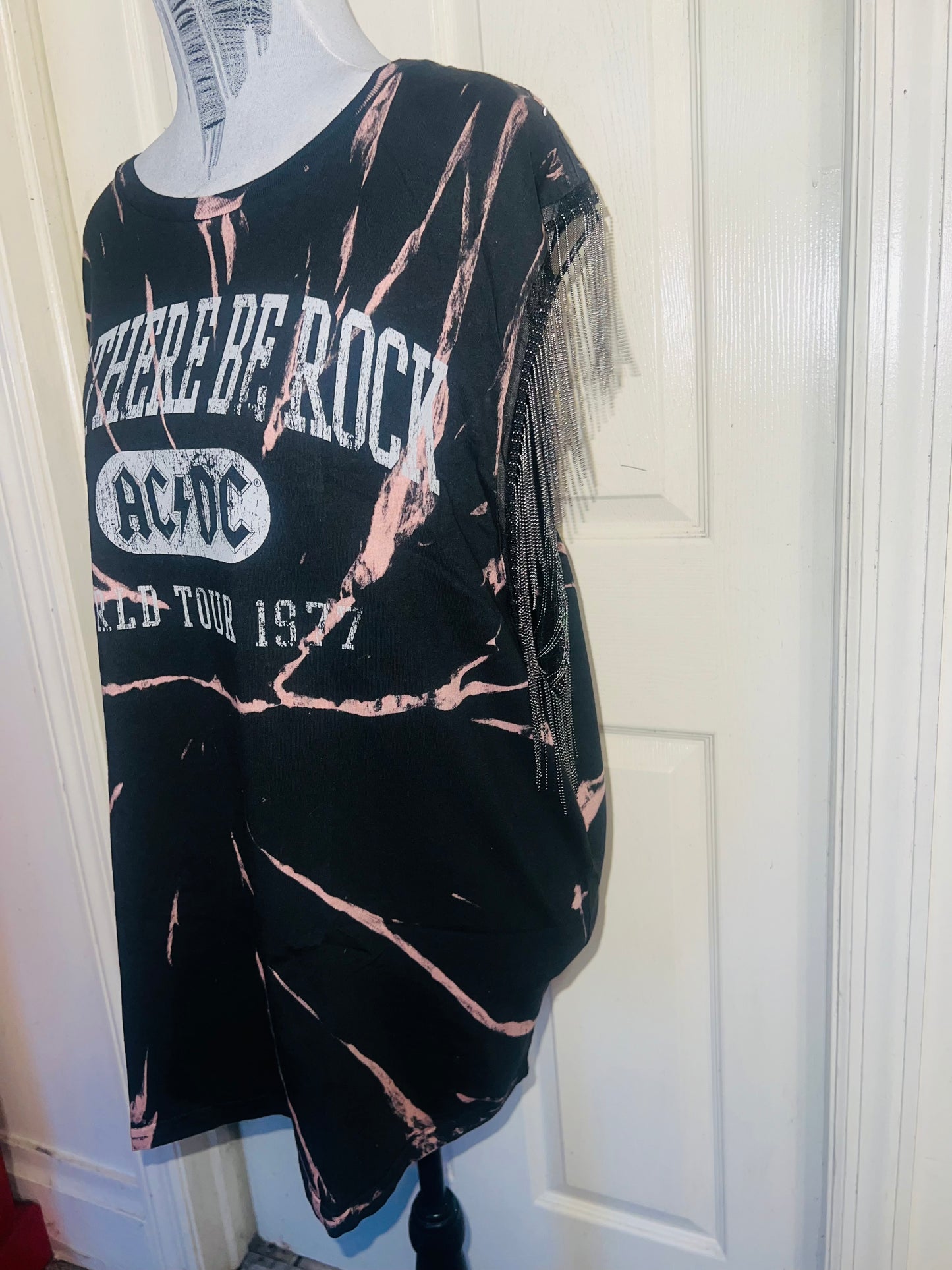 MAC/DC Double Sided Muscle Tee with Metal Fringe