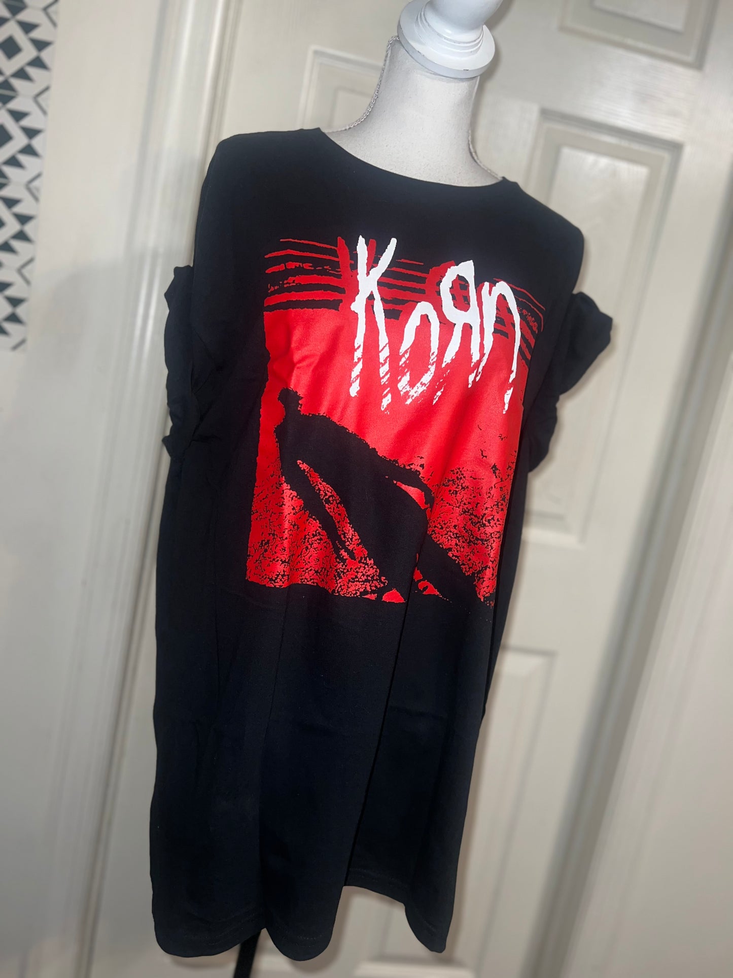 Korn Oversized Distressed Tee