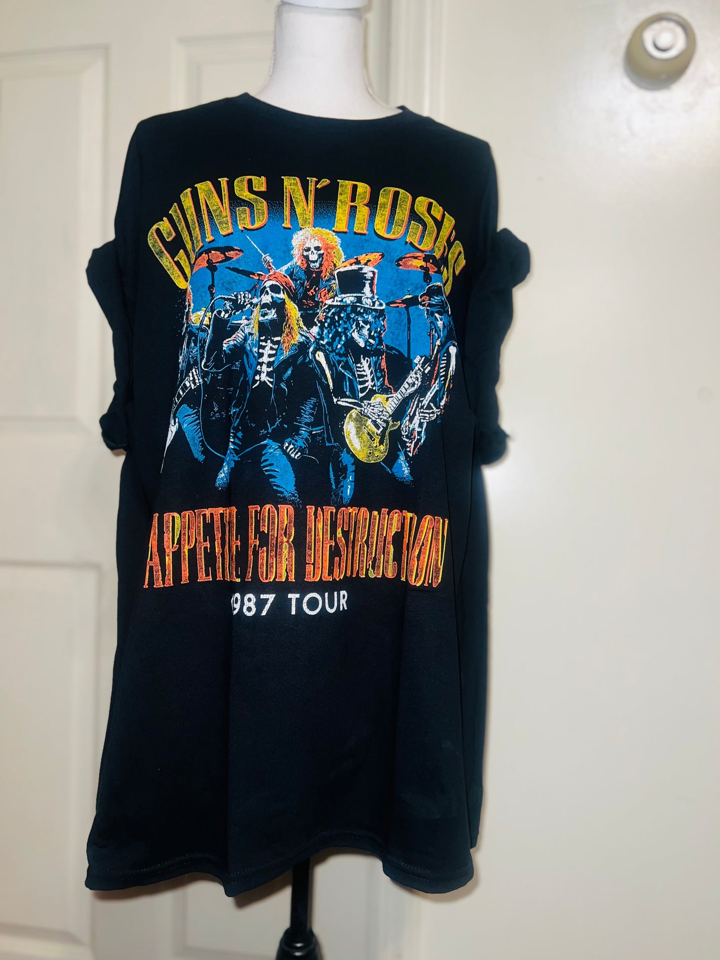 Guns N’ Roses Double Sided Oversized Distressed Tee