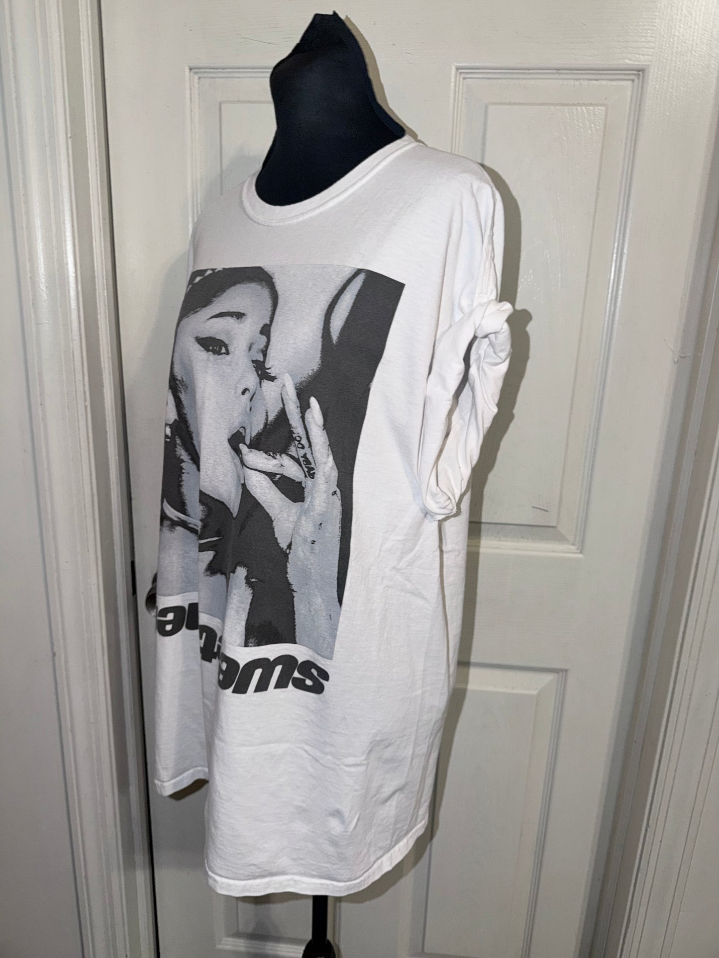 Ariana Grande Double Sided Oversized Distressed Tee