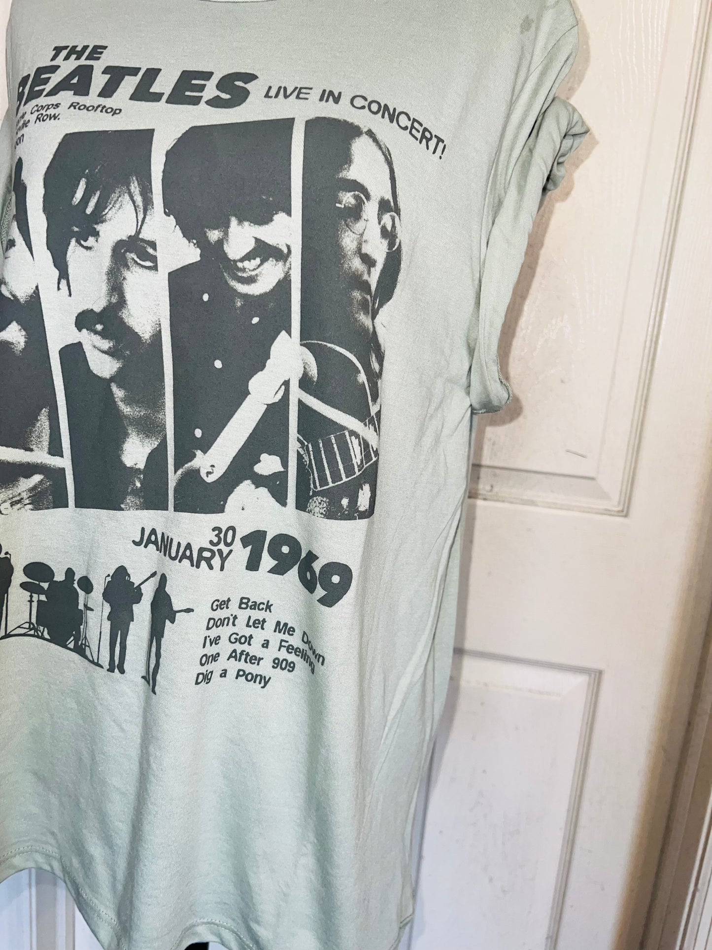 The Beatles Oversized Distressed Tee
