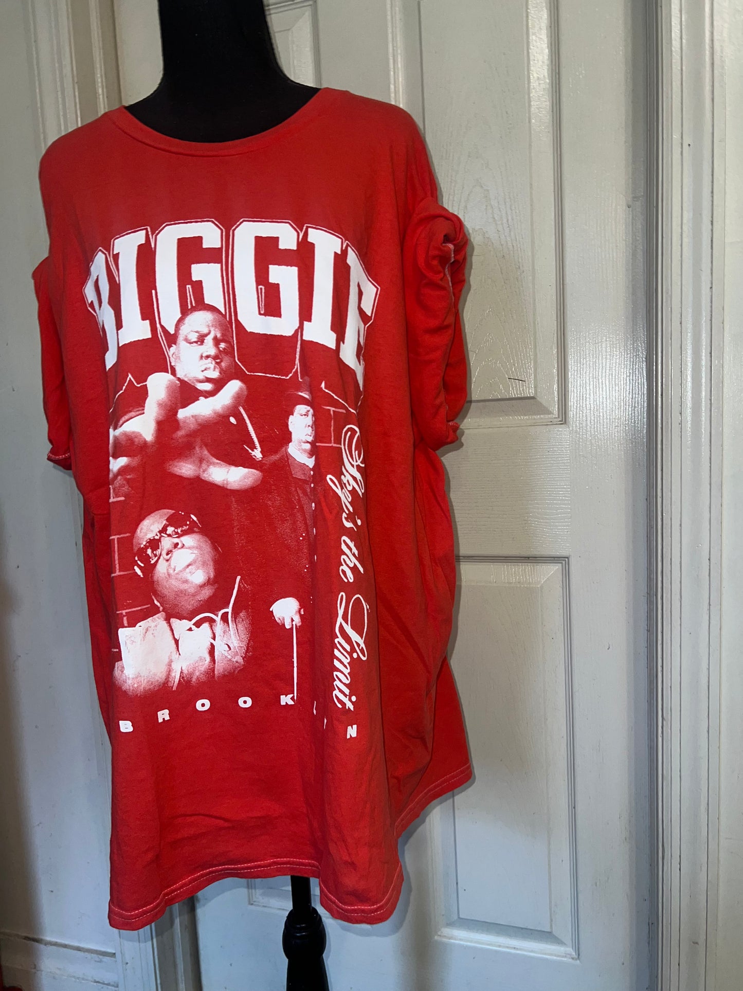 Biggie Smalls Oversized Distressed Tee
