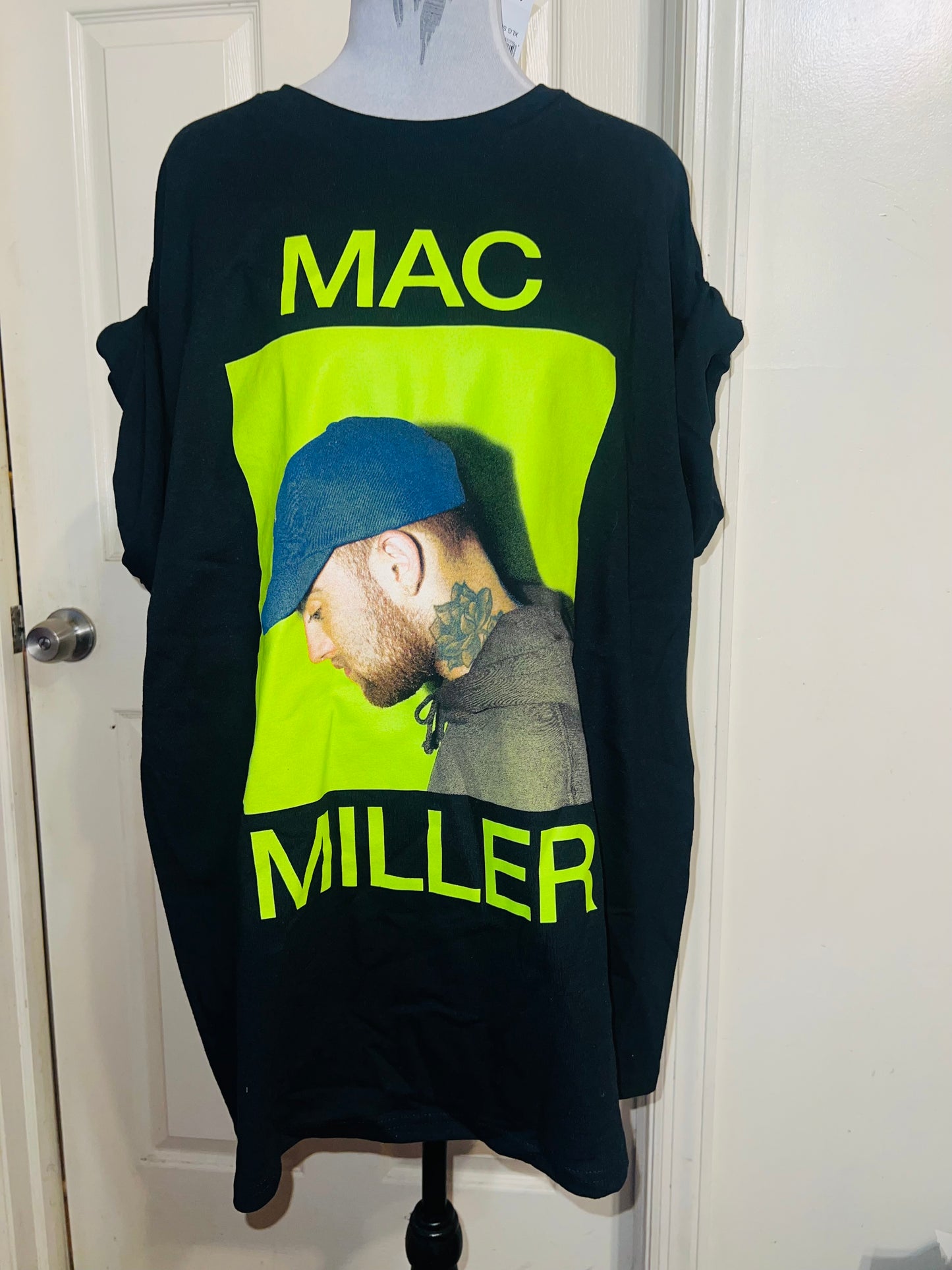 Mac Miller Oversized Distressed Tee