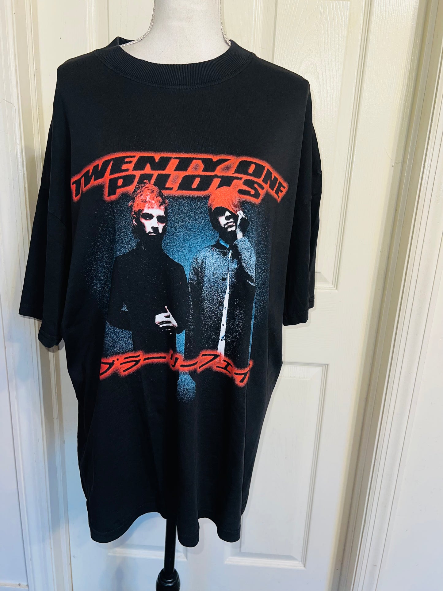 Twenty One Pilots Oversized Distressed Tee