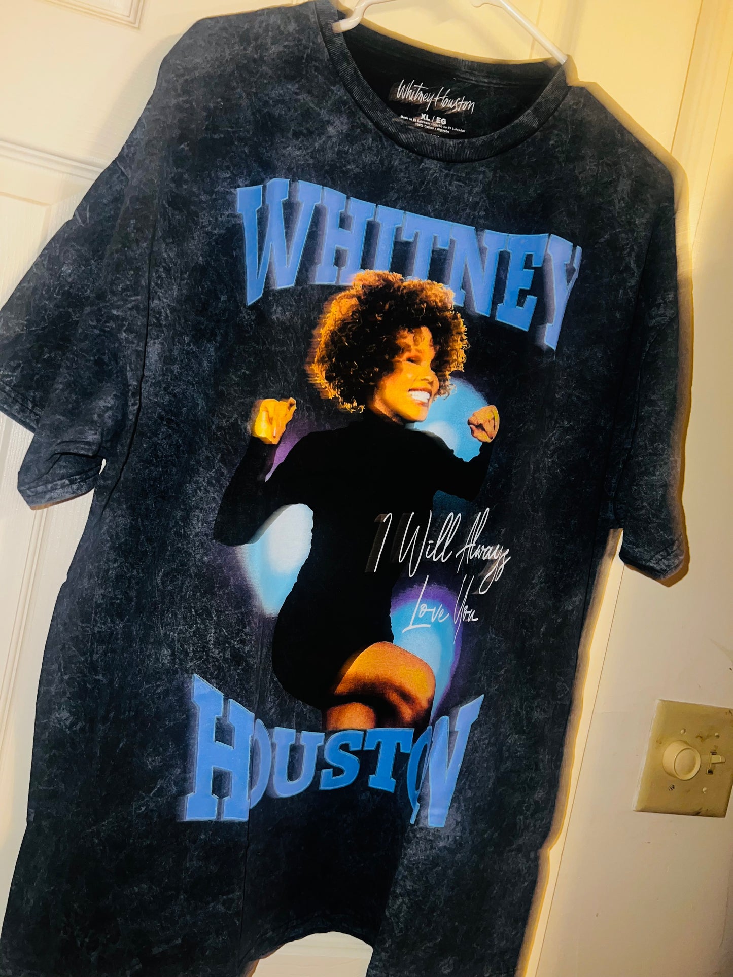 Whitney Houston Oversized Distressed Tee