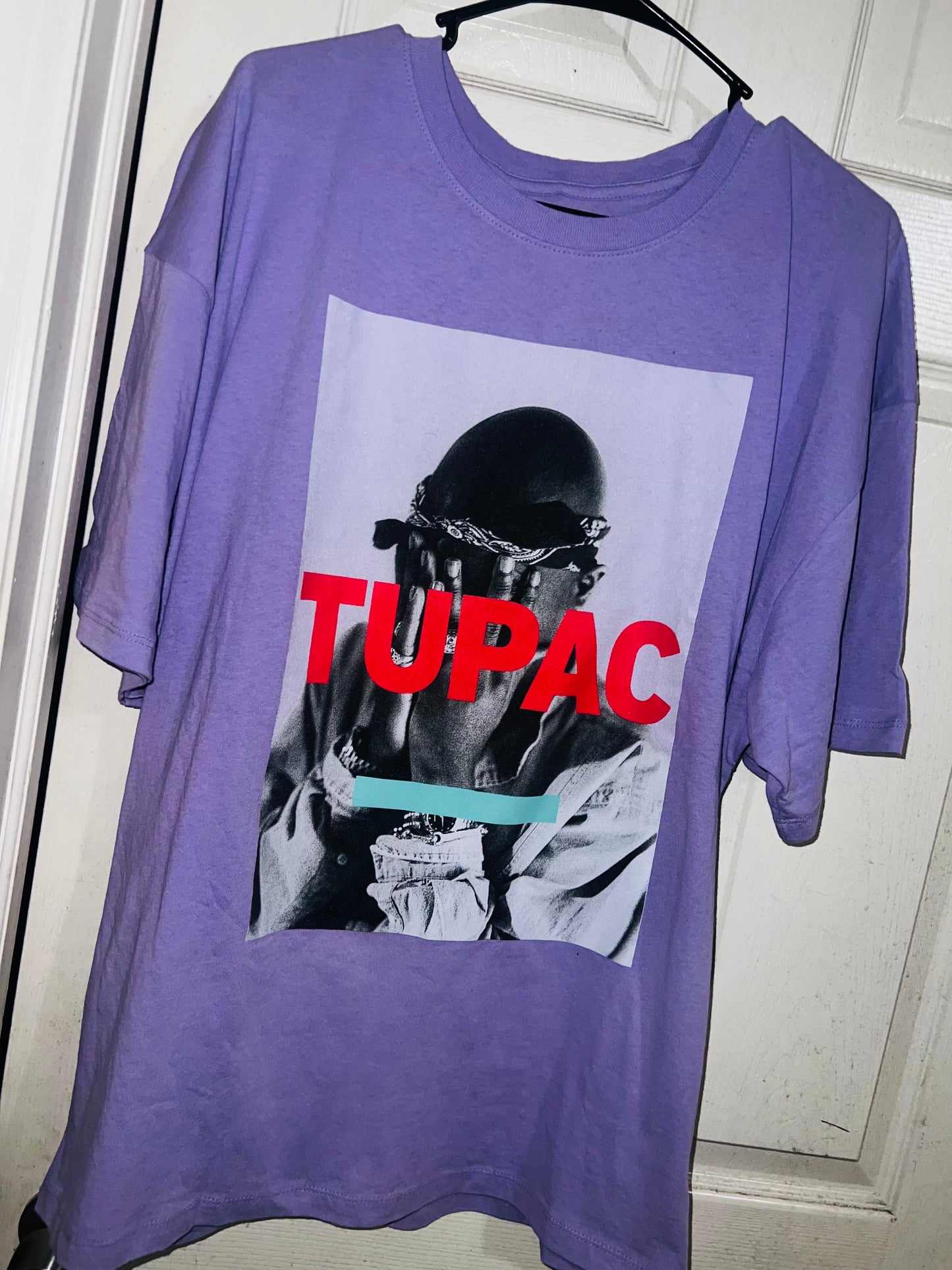 Tupac Oversized Distressed Tee