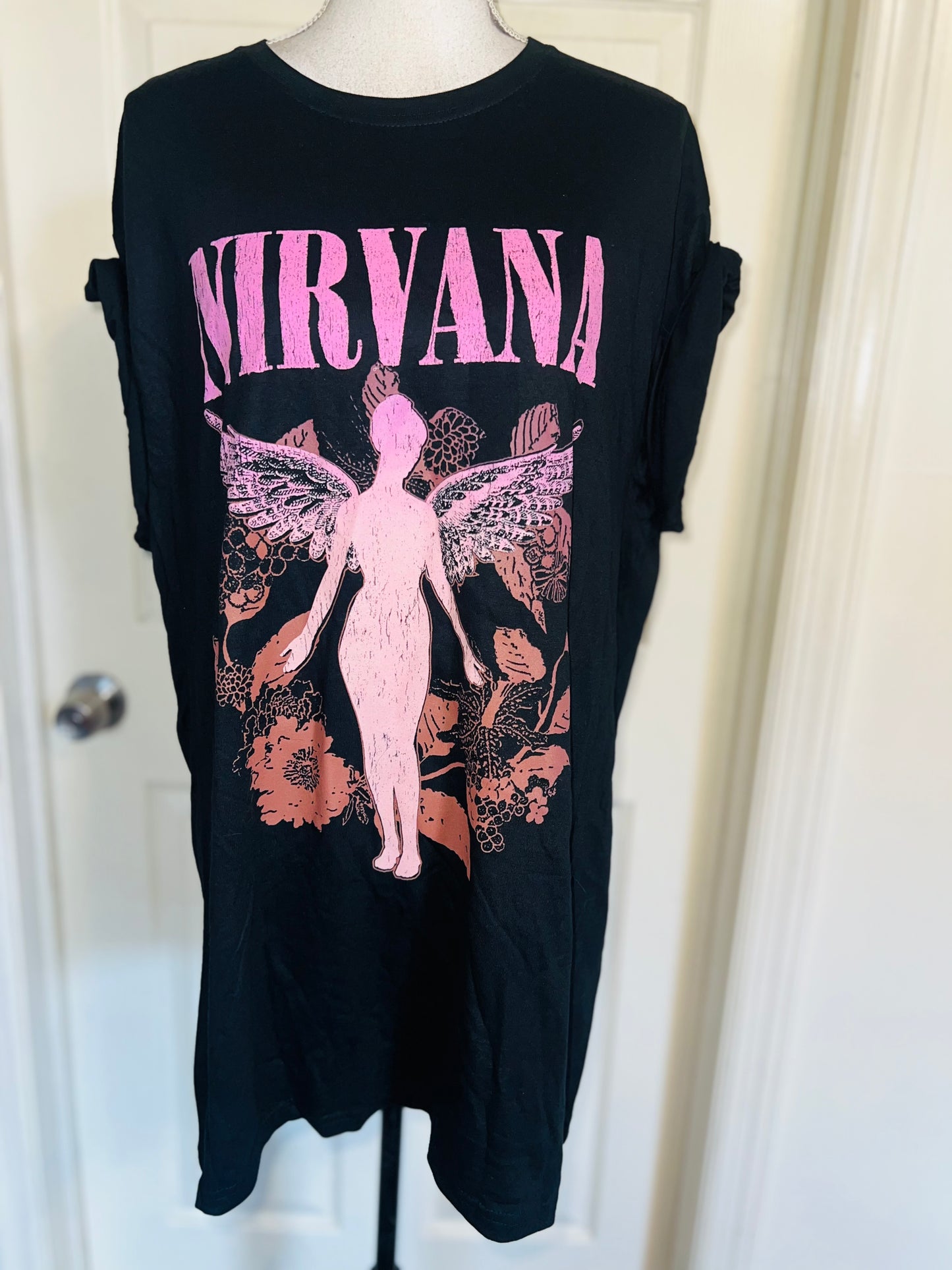 Nirvana Oversized Distressed Tee