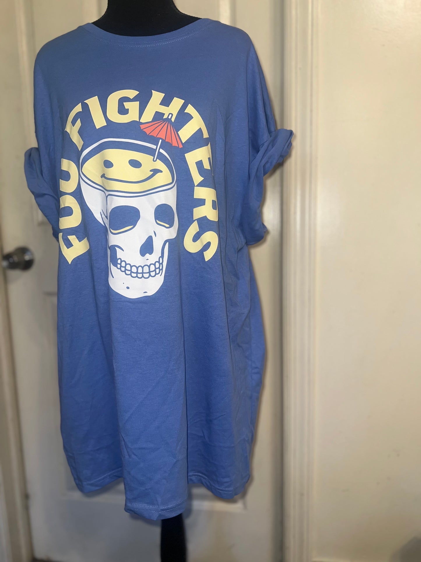Foo Fighters Oversized Distressed Tee