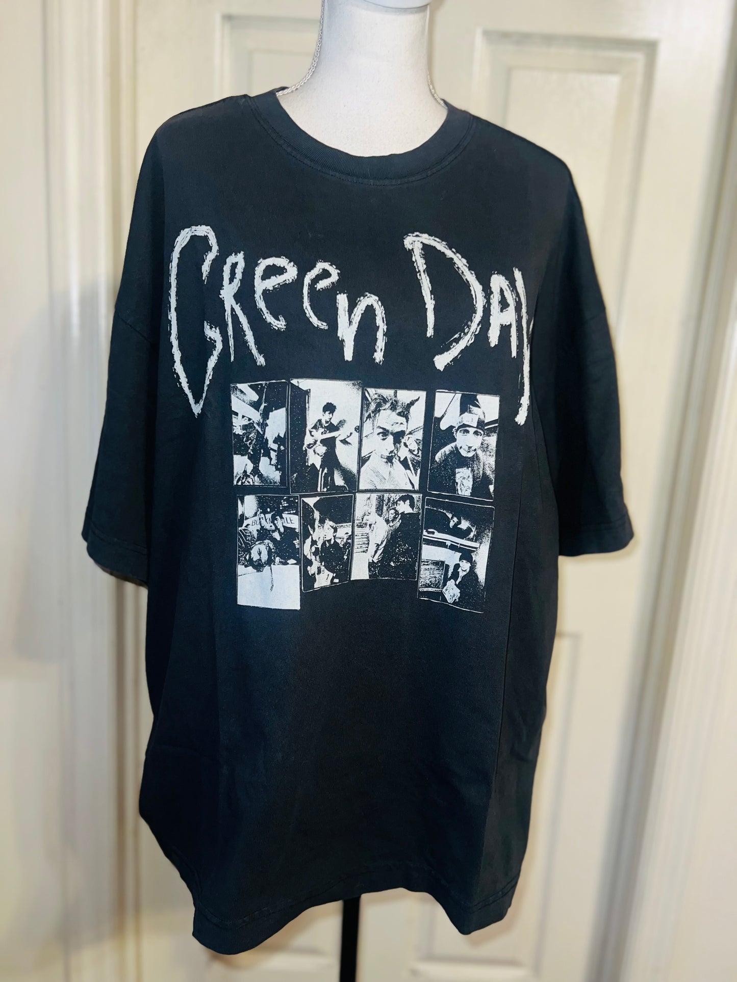 Green Day Oversized Distressed Tee
