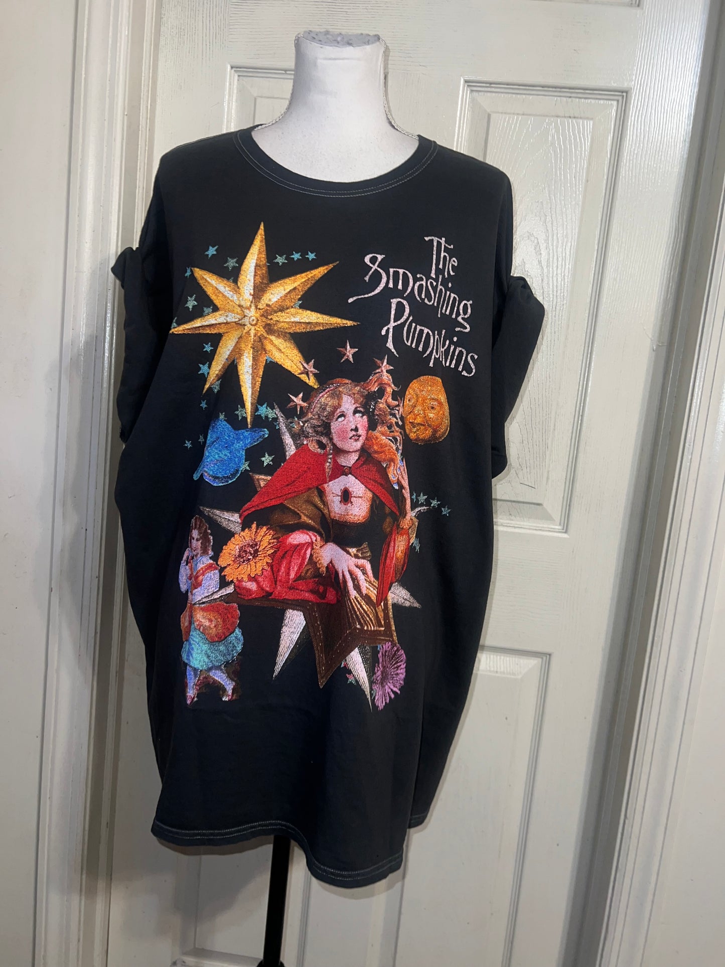 The Smashing Pumpkins Oversized Distressed Tee