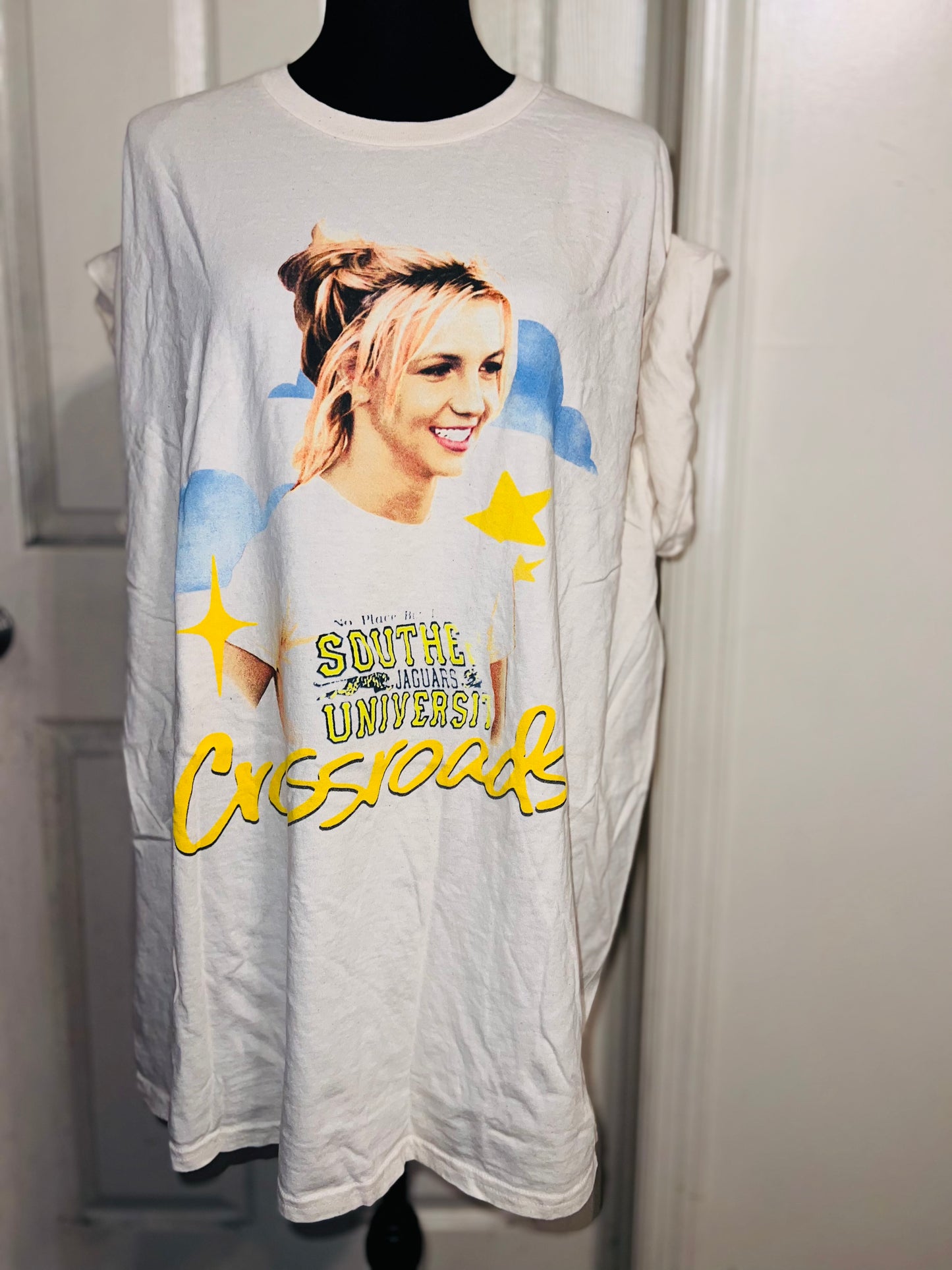 Crossroads Britney Oversized Distressed Tee