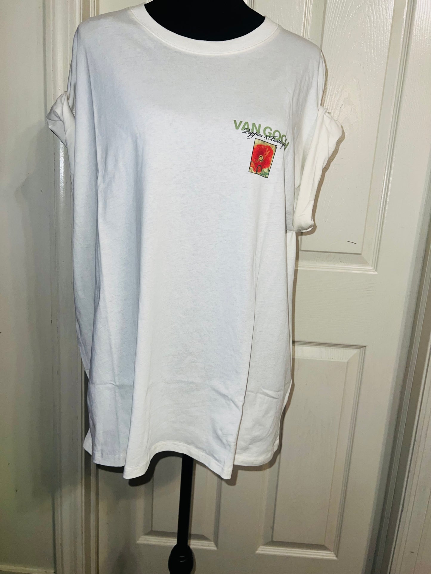 Vincent Van Gogh Double Sided Oversized Distressed Tee