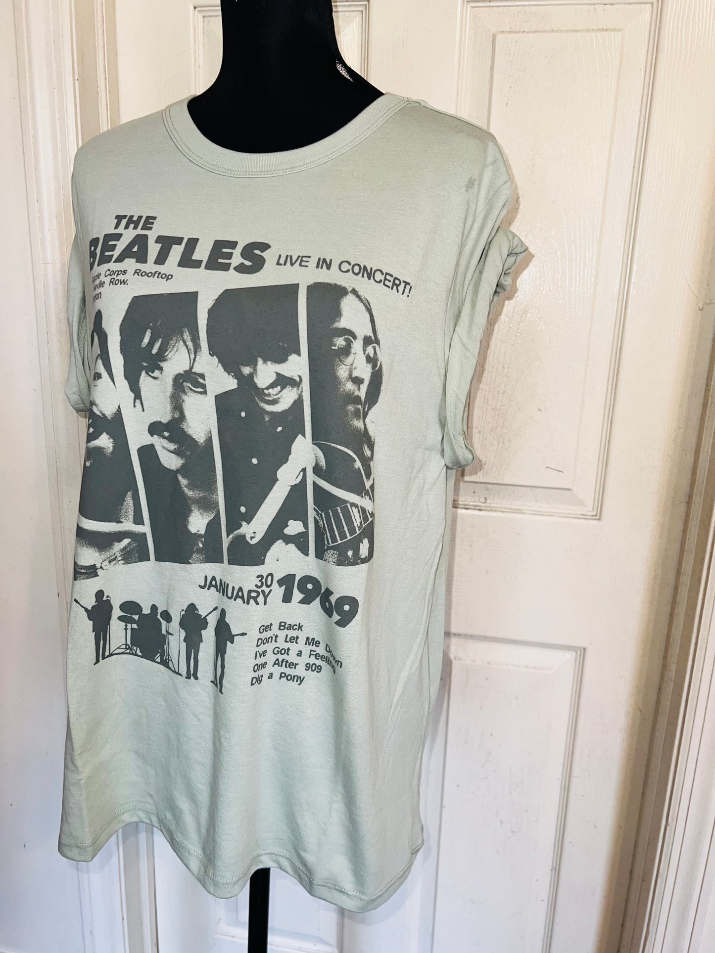 The Beatles Oversized Distressed Tee