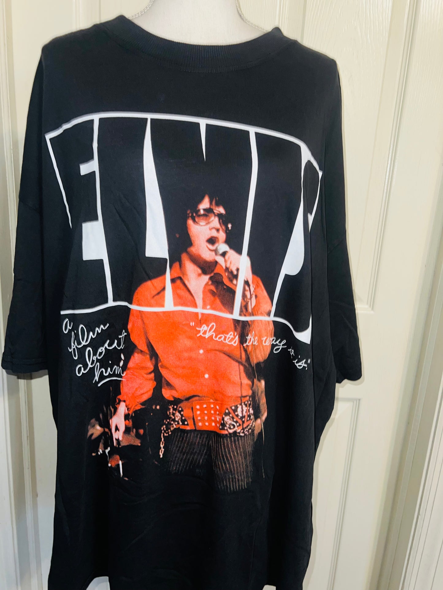 Elvis Oversized Distressed Tee