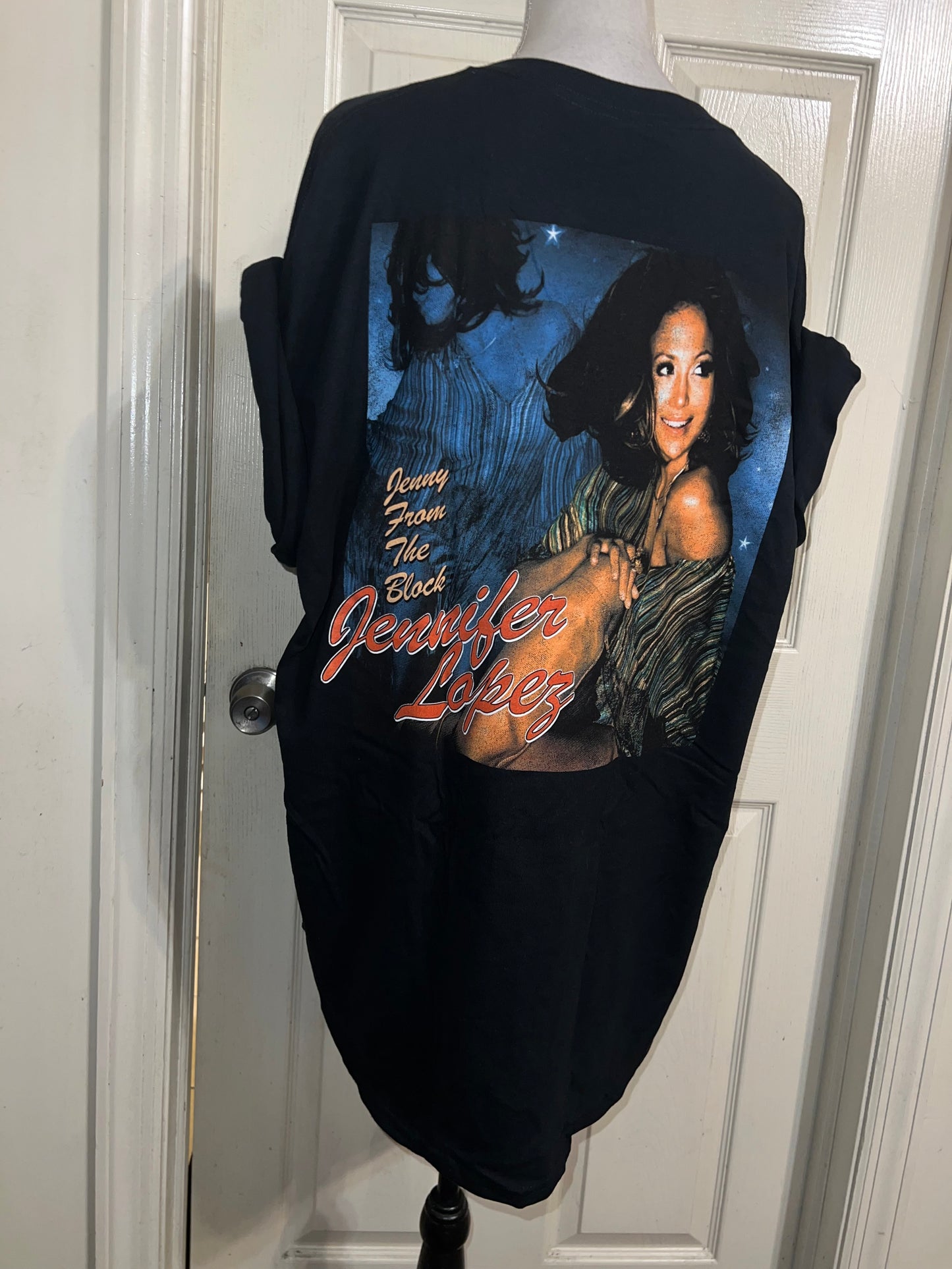 Jennifer Lopez Double Sided Vintage Style Distressed Tee