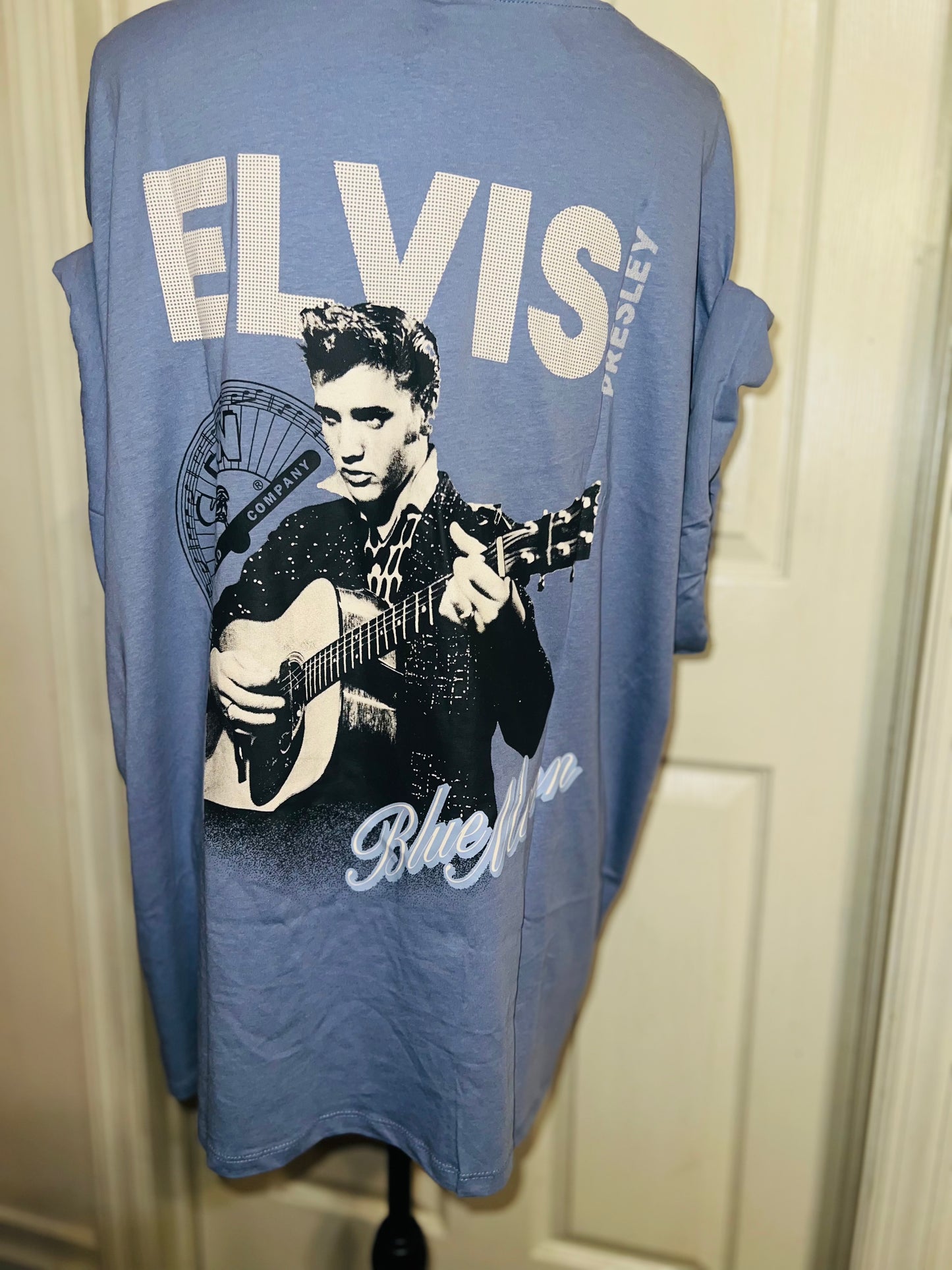Elvis Double Sided Oversized Distressed Tee