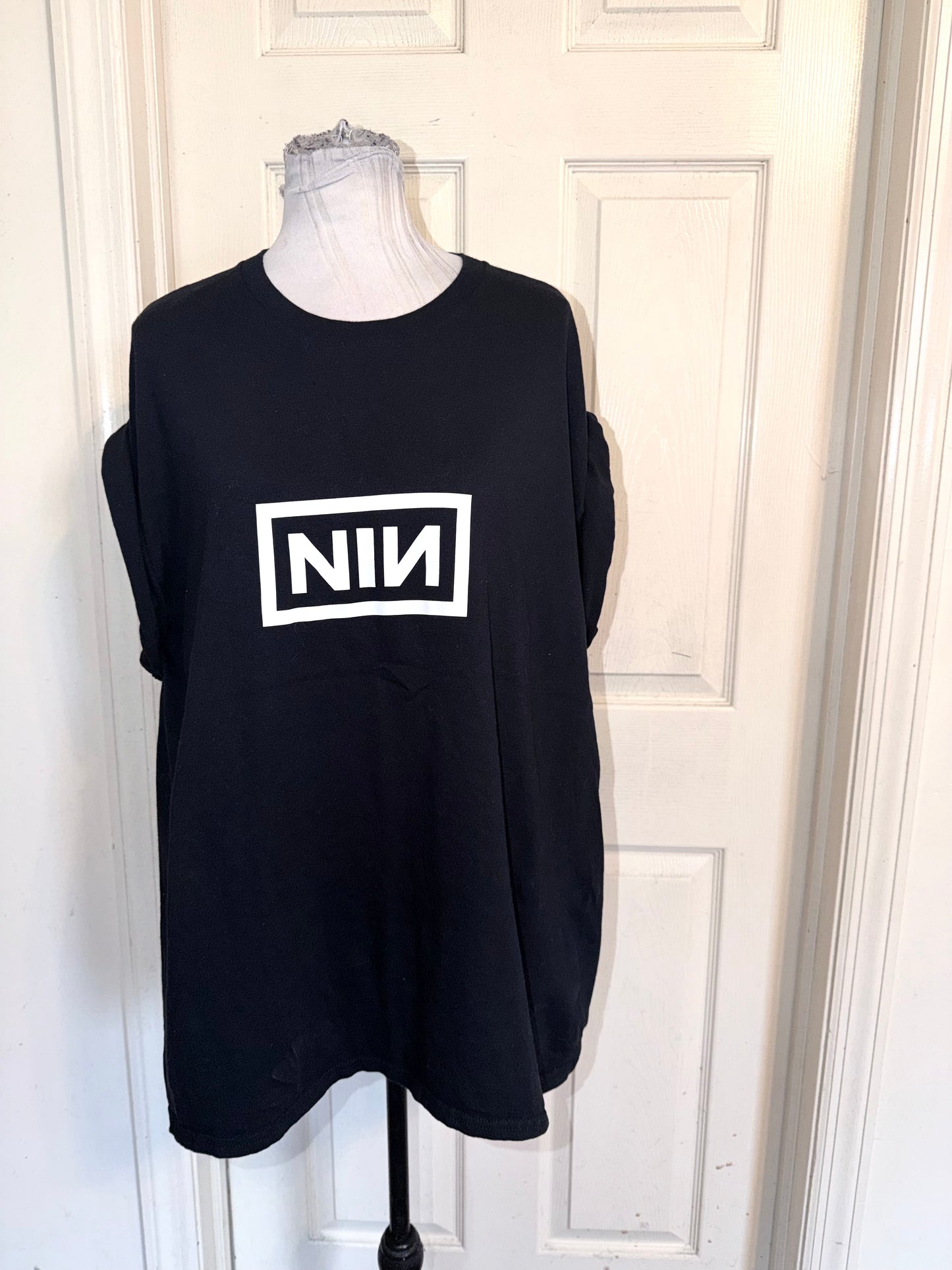 Nine Inch Nails Double Sided Oversized Distressed Tee