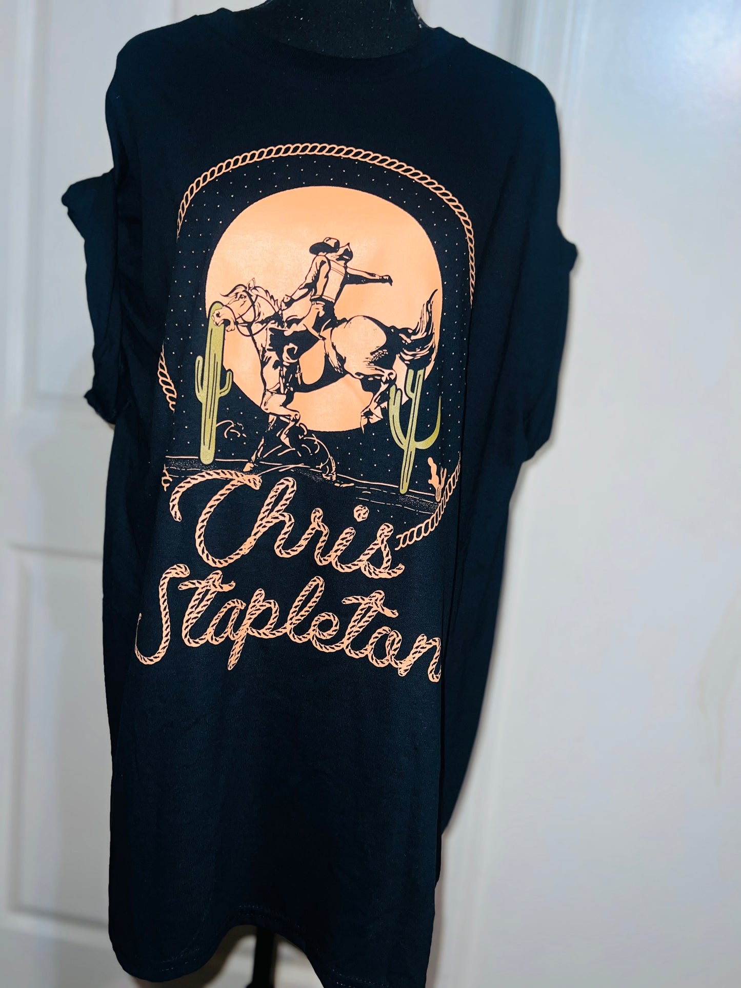 Chris Stapleton Oversized Distressed Tee