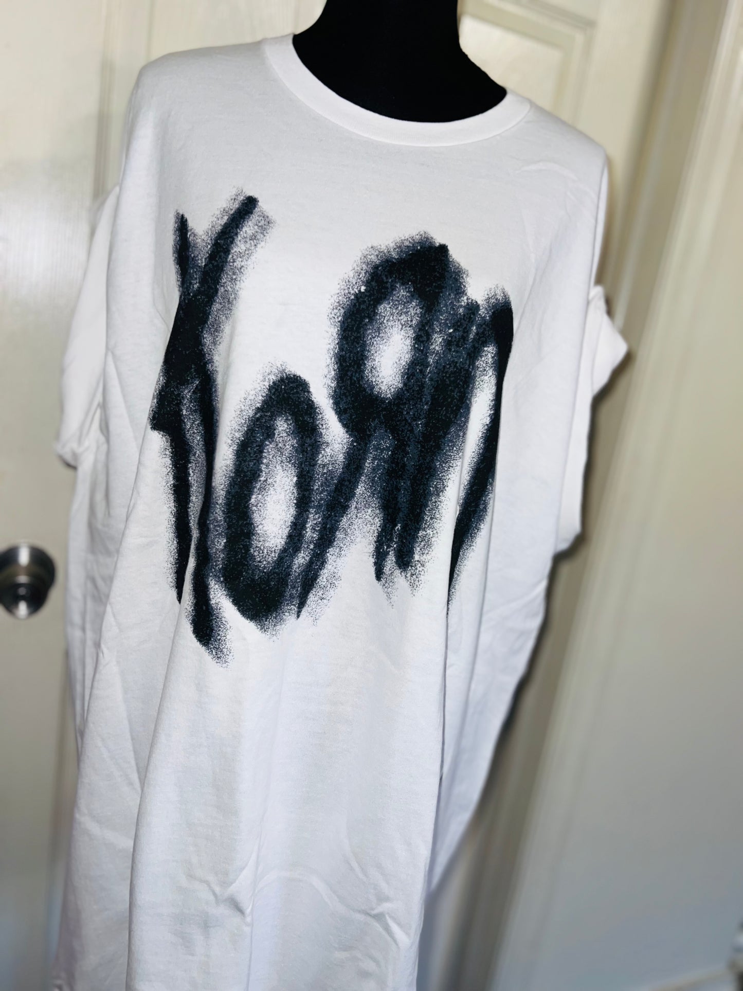 Korn Double Sided Oversized Distressed Tee