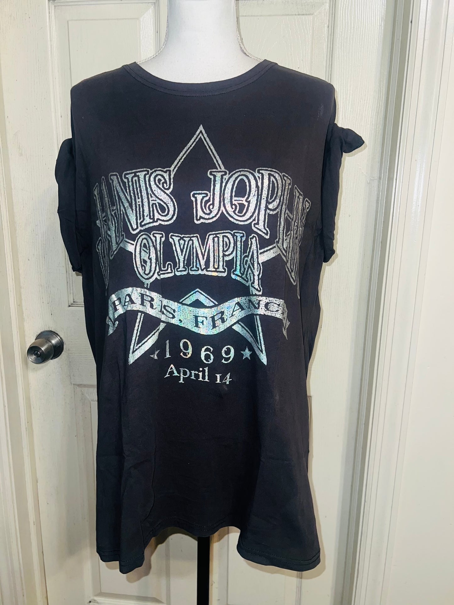 Janis Joplin Oversized Distressed Tee