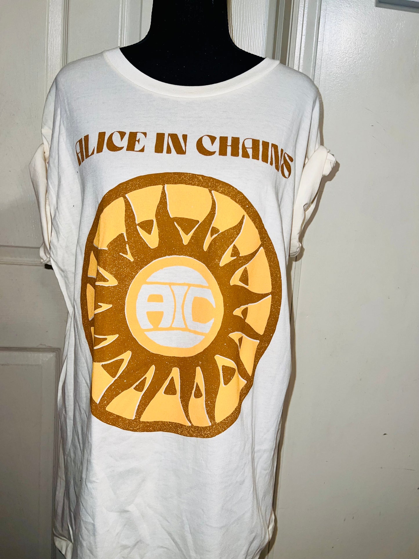 Alice In Chains Oversized Distressed Tee