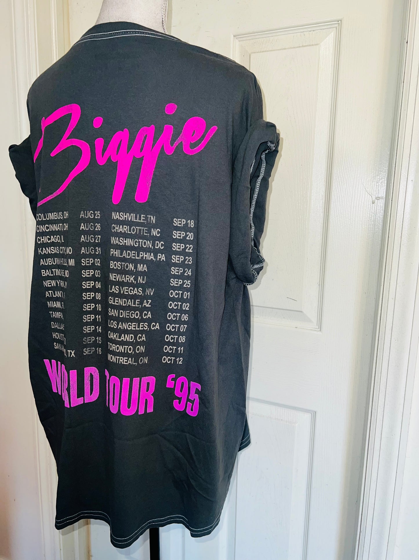 Biggie Smalls Double Sided Oversized Distressed Tee