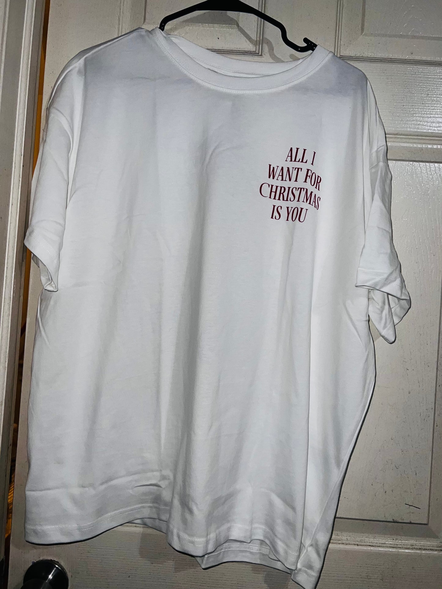 Mariah Carey Christmas Double Sided Distressed Tee