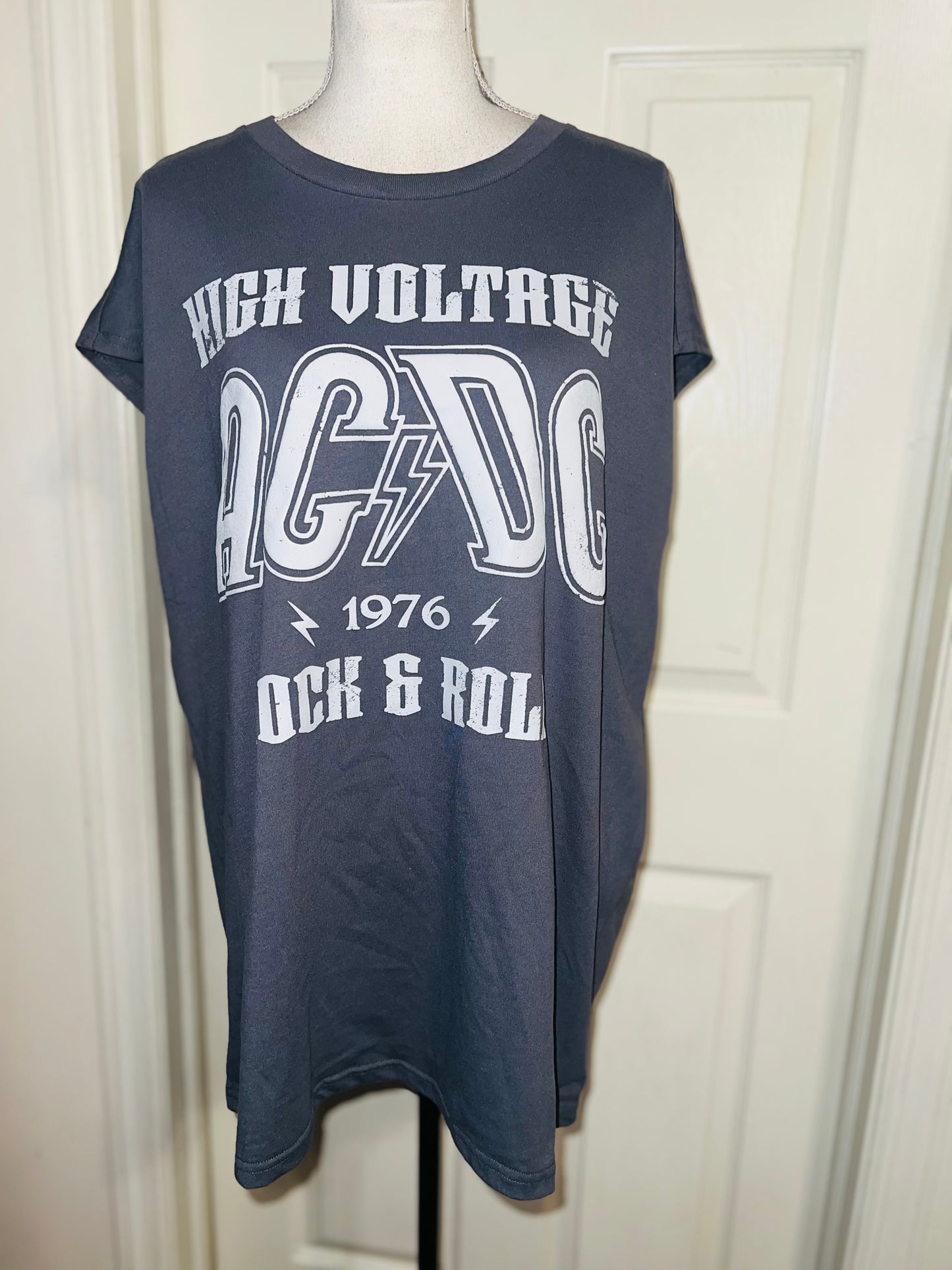 AC/DV Double Sided Oversized Distressed Tank