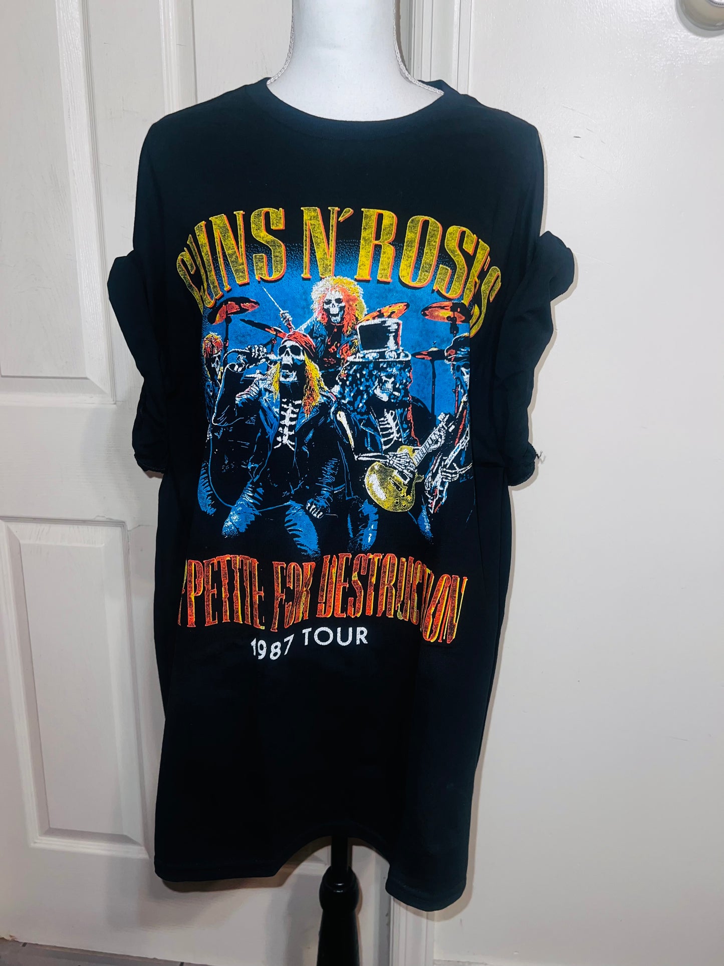 Guns N’ Roses Double Sided Oversized Distressed Tee