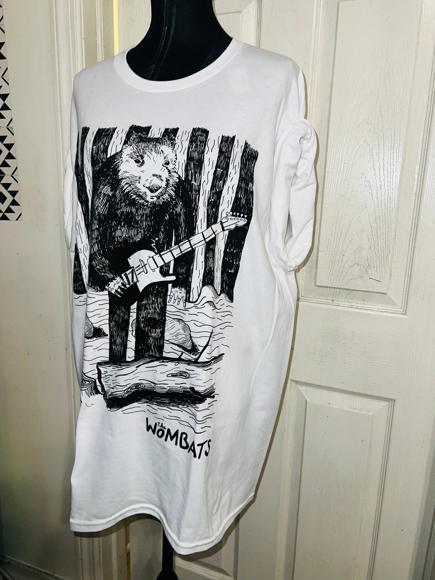 The Wombats Oversized Distressed Tee