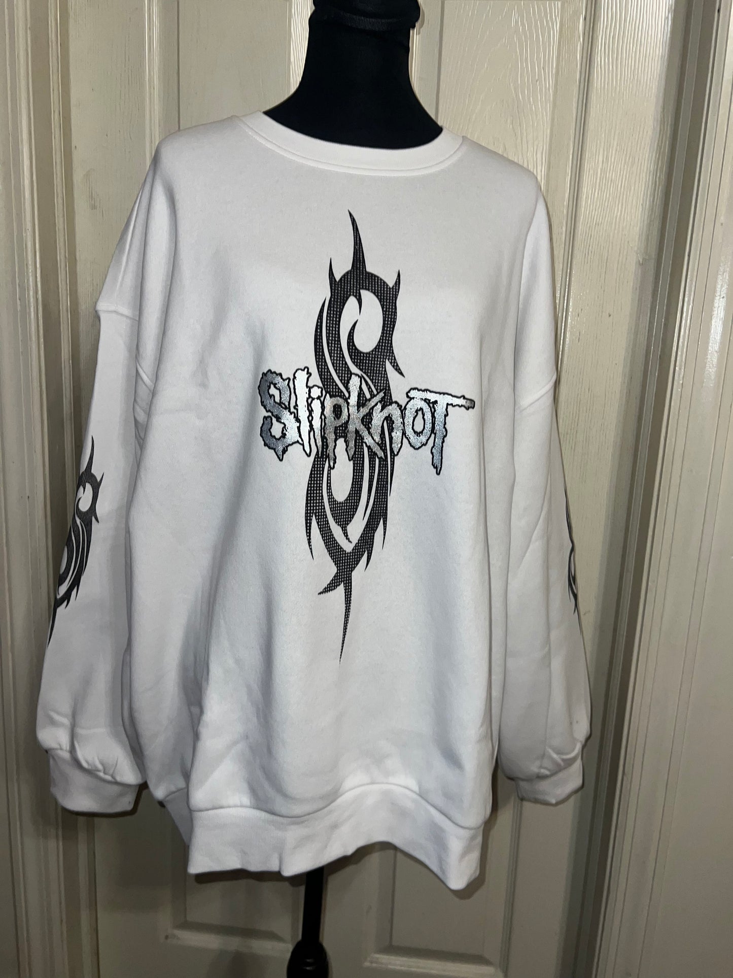 Slipknot Oversized Distressed Sweatshirt
