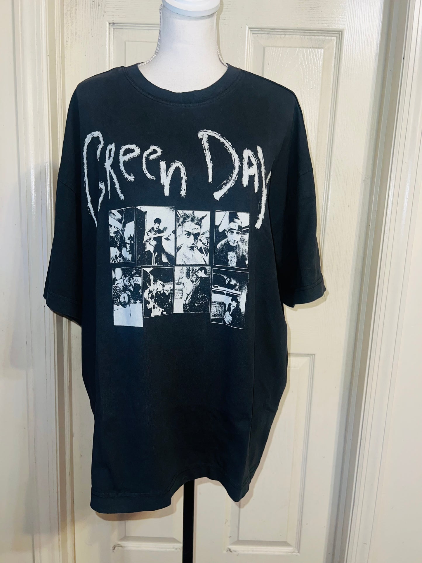 Green Day Oversized Distressed Tee