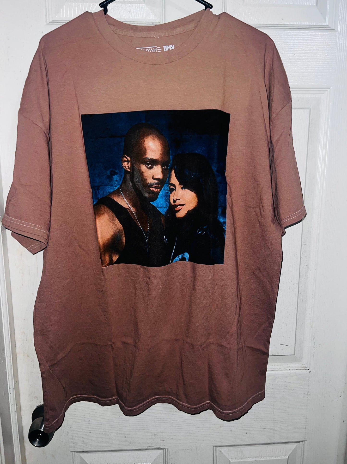 Aaliyah and DMX Oversized Distressed Tee