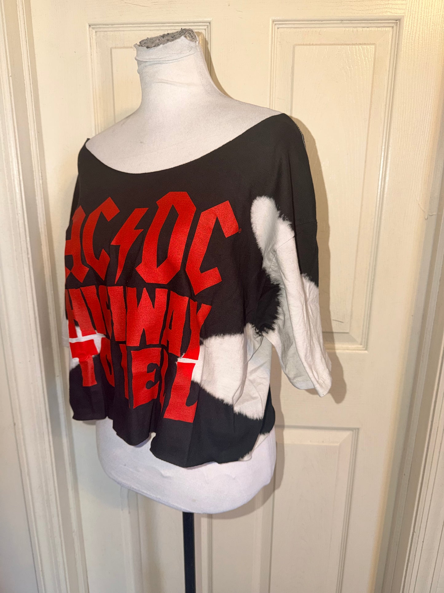 AC/DC Oversized OFTS Distressed Tee