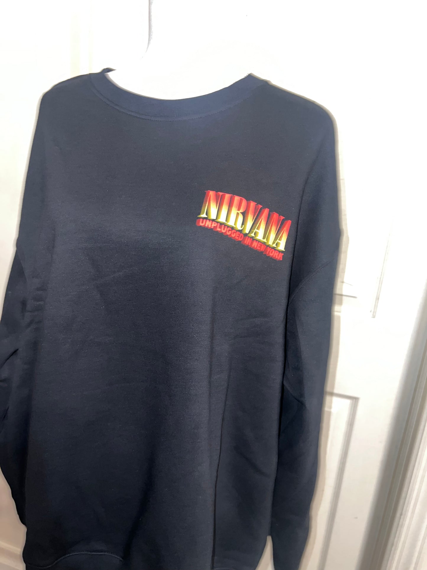 Nirvana Double Sided Oversized Distressed Tee