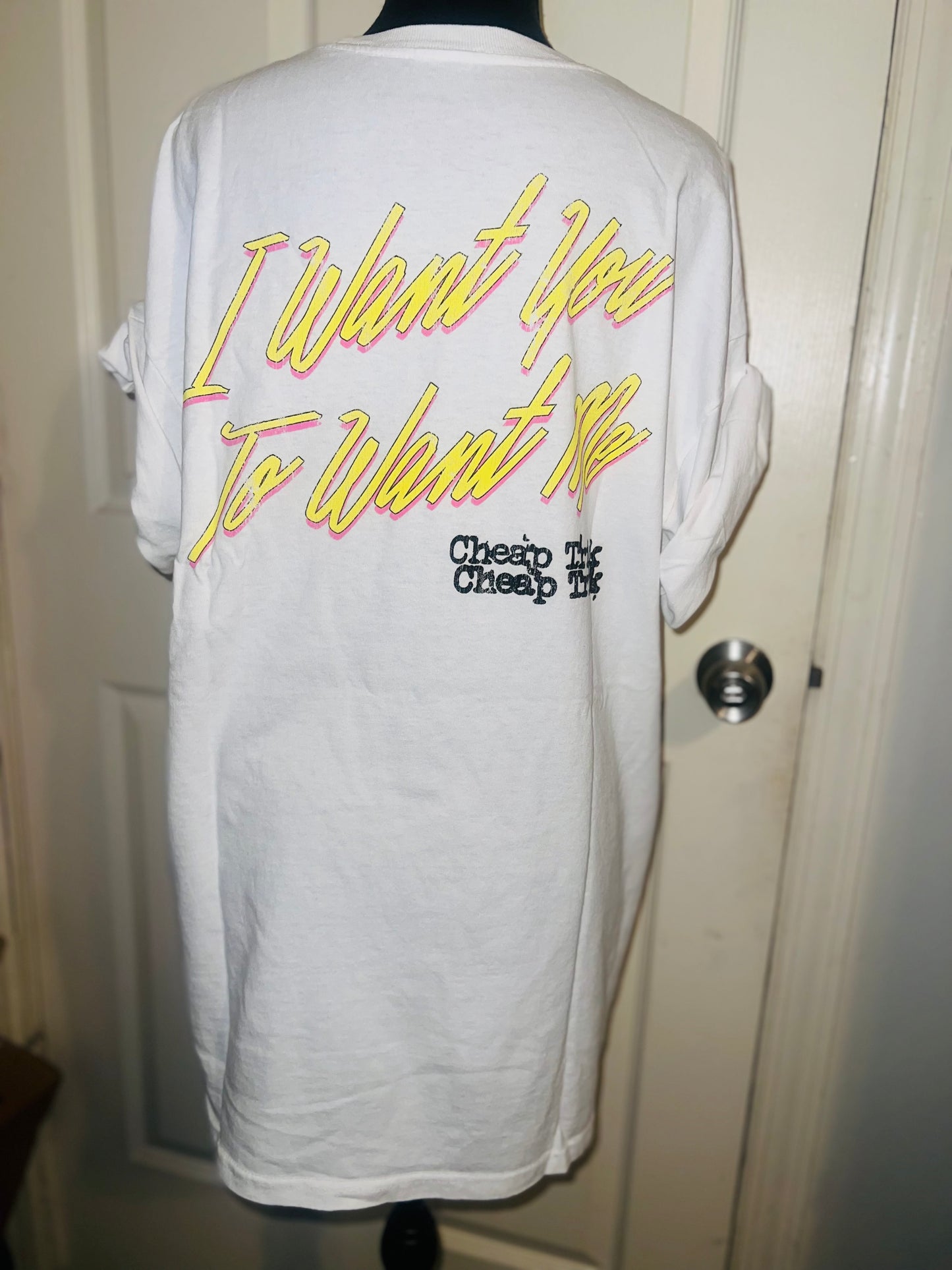Cheap Trick Double Sided Oversized Tee