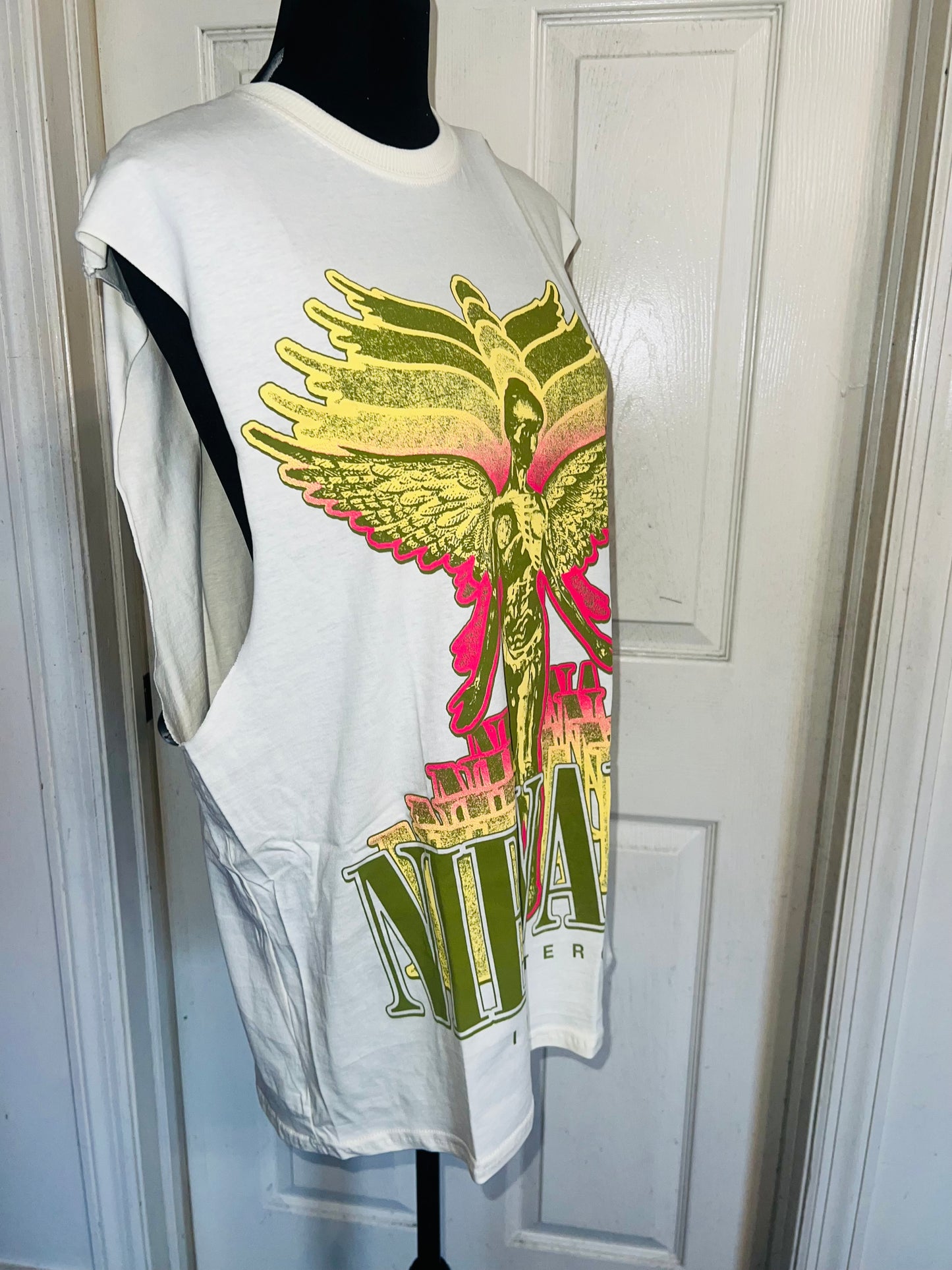 Nirvana Oversized Distressed Tank
