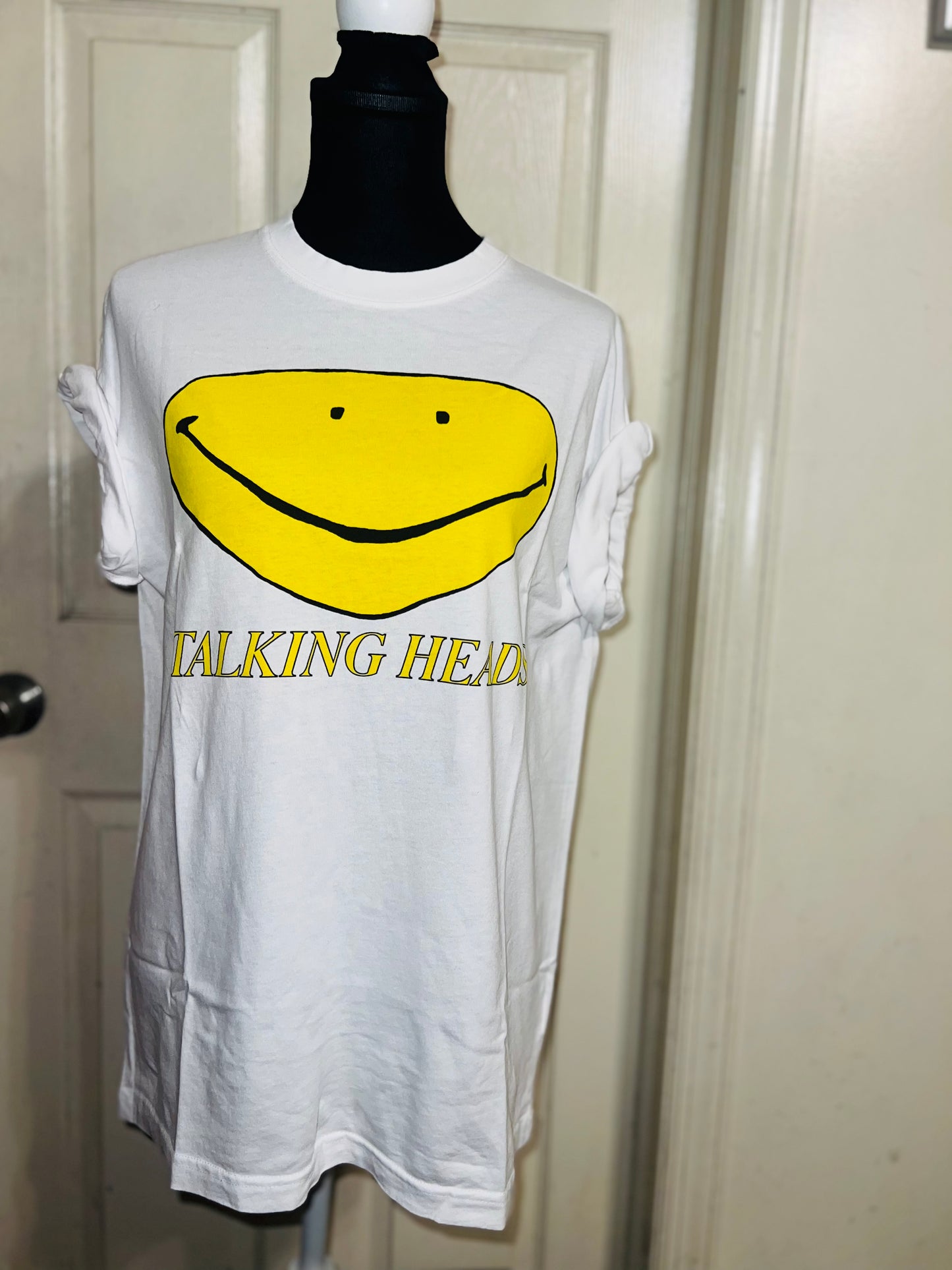Talking Heads Oversized Distressed Tee