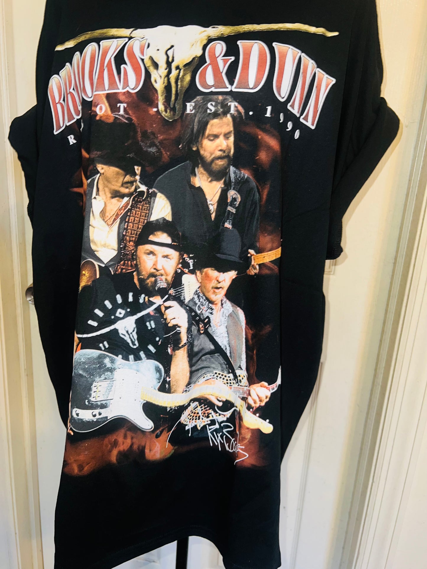 Brooks & Dunn Oversized Distressed Tee