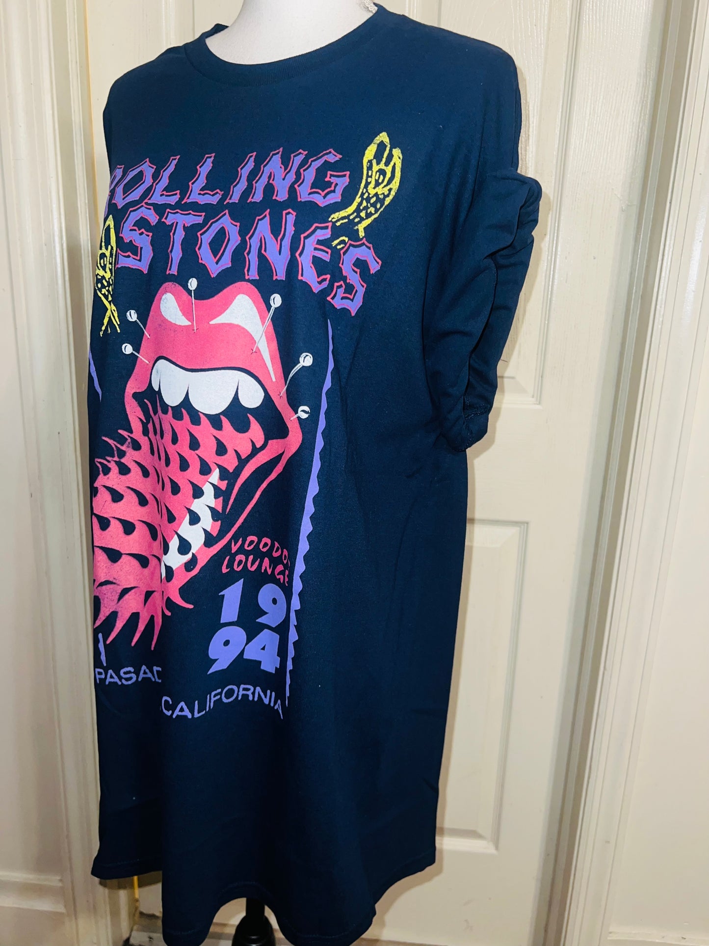 The Rolling Stones Double Sided Oversized Distressed Tee