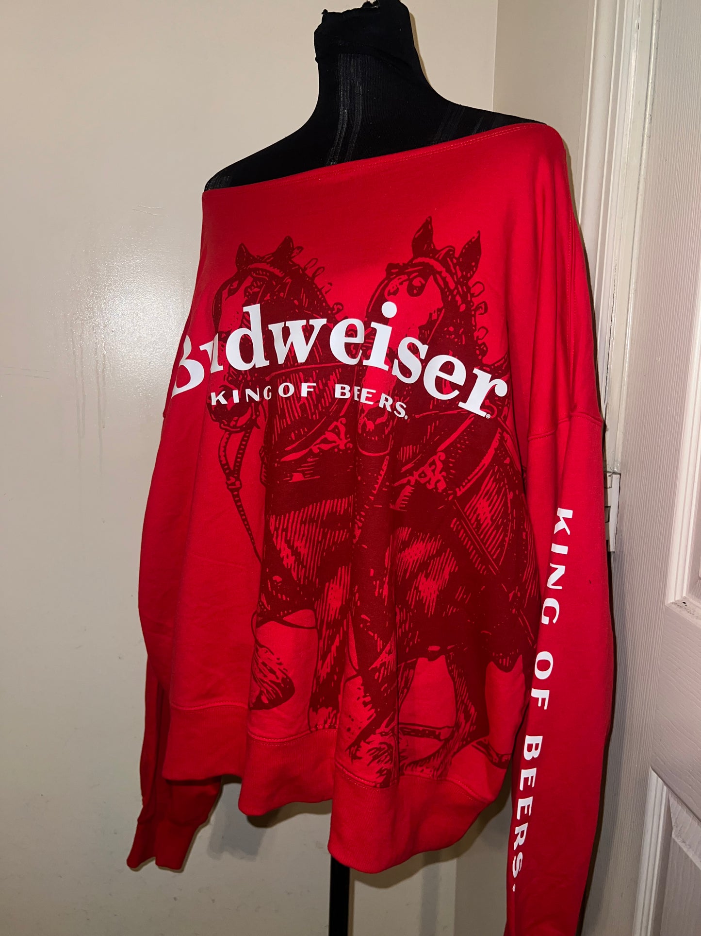 Budweiser Oversized Distressed OFTS Sweatshirt