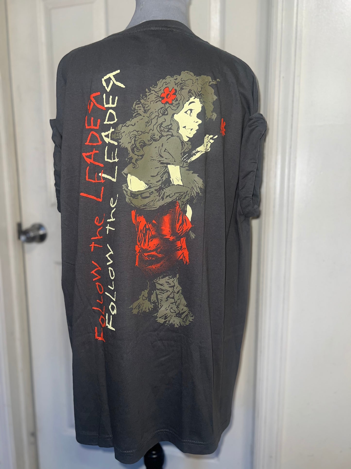 Korn Double Sided Oversized Distressed Tee